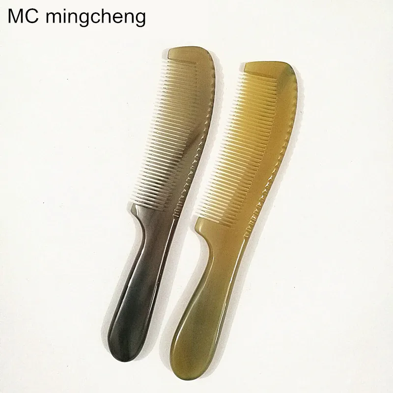 MC mingcheng brand ox horn comb white yak mens comb alat salon hair