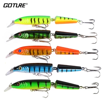 

Goture 1pc Jointed Fishing Lure 9.6g/10.5cm Minnow Lure Wobblers Hard Artificail Bait Swimbait Pike Jerkbait Pesca Carp Fishing