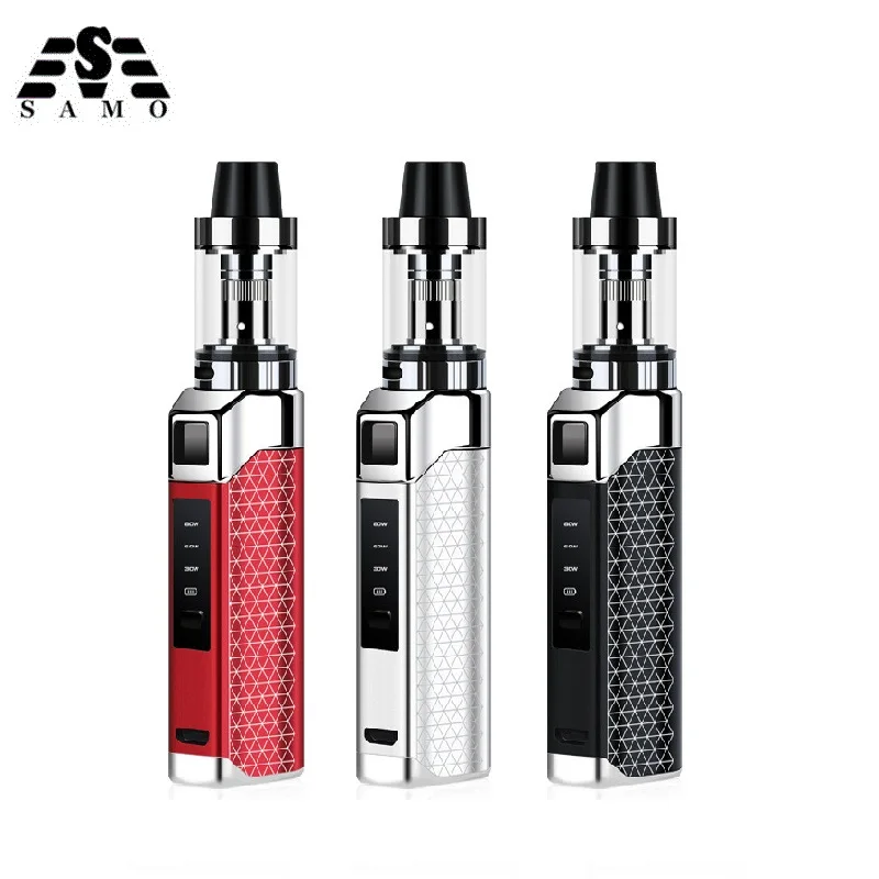 Электронная сигарета 80 Вт мод коробка vape Комплект Встроенный 2000 мАч батарея 3 мл