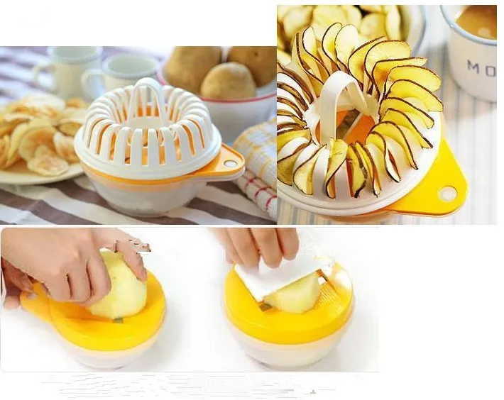 1PC Microwave DIY Potato Chips Maker Kitchen Gadgets Cooking Cook Healthy Home low calories Kitchen Tools OK 0406