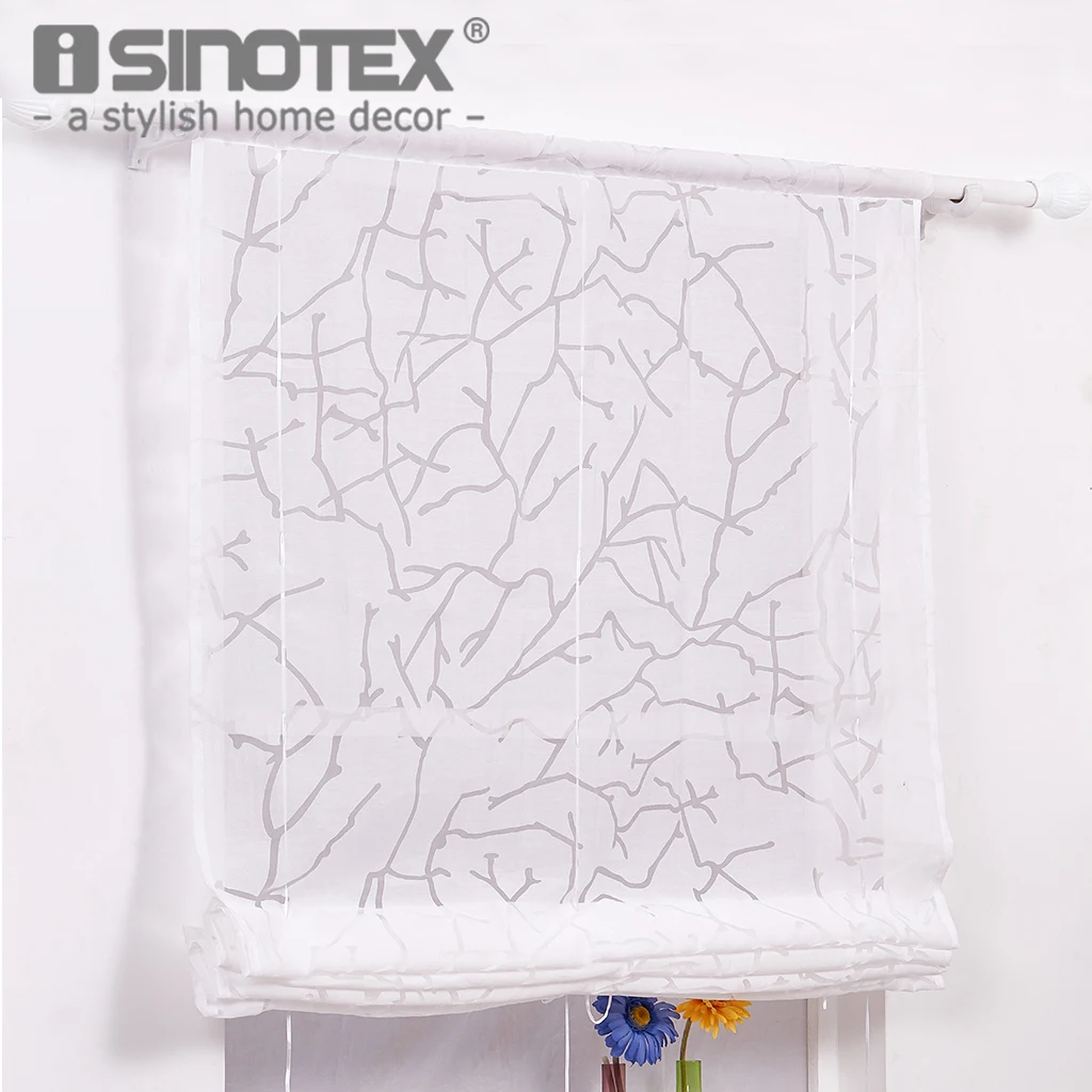 Window Treatment Voile Curtain Ladder Rope Ribbon Modern Style Decoration Living Room Home Textile White Color 4 Sizes 1 PCS