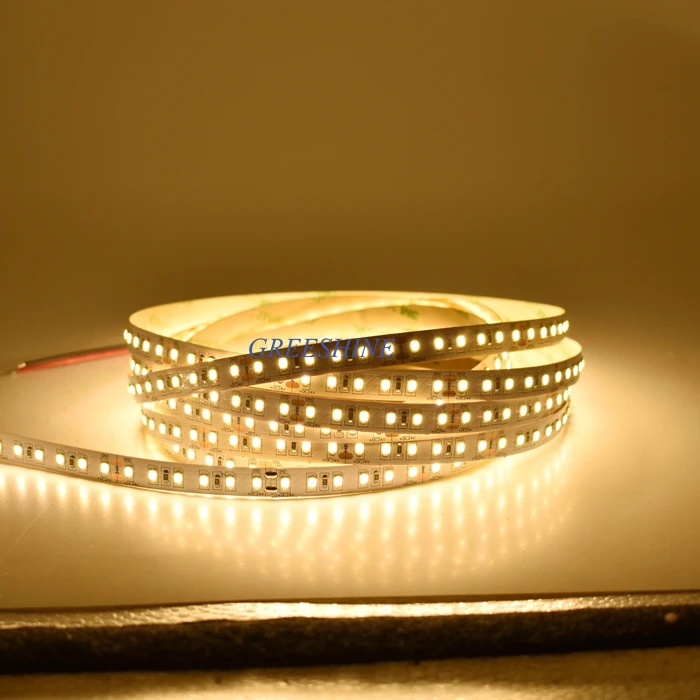 

2400LM 22W Bright 120leds/M SMD 2835 LED strip 5M 12V 24V 2700-6500K flexible tape led lights DHL Free shipping 100M/lot