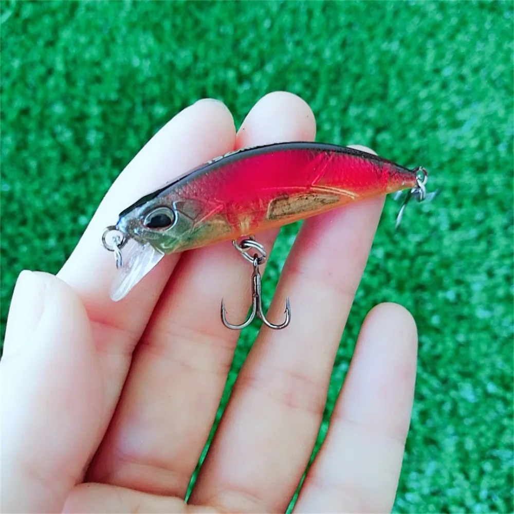 Iscas de Pesca Tsurinoya Dw63 7 Pcs 50mm 5g Sinking Minnow Hard Bait Mini Minnow Agudos Gancho Isca Artificial 10 Cheap Iscas artificiais