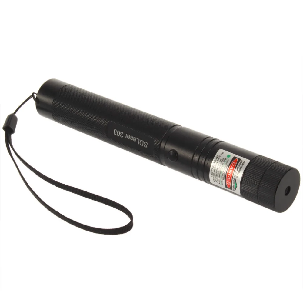 

Powerful SD Laser 303 Adjustable Focus 532nm Green Laser Pointer Light Output power less than 1mw no battery