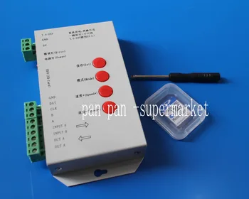 

T1000S SD Card WS2801 APA102 WS2811 WS2812B LPD6803 LED 2048 Pixels Controller DC5~24V T-1000S RGB Controller