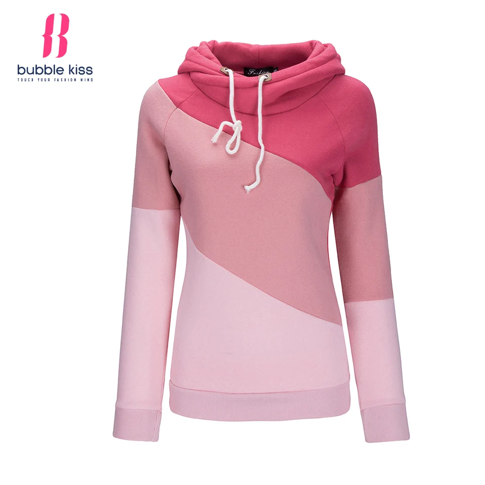 Patchwork hoodie women's Clearance