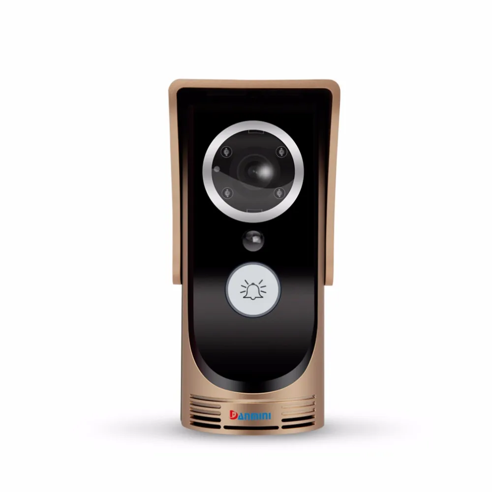 

Wireless Danmini Wifi Video Audio Camera Door Bell Phone Wireless Doorbell Intercom For Android For IOS Golden 2016 Top Sale