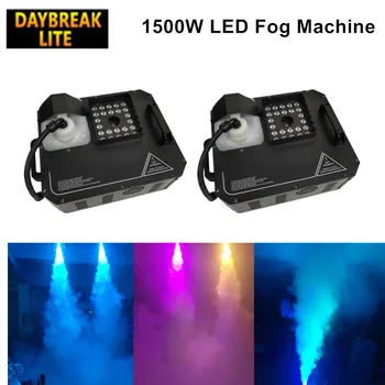 

2PCS/LOT led fog machine stage 1500w smoke maker for club can vertical up spray and down spray DMX512/remote control