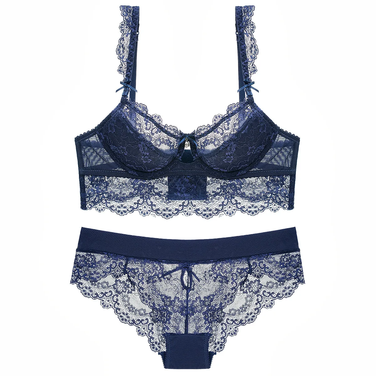 

2019 Hot Selling Women Lingerie Set Lace Gather Push Up Ladies Bralette Bra and Panties Set Comfortable Female Underwear Sets