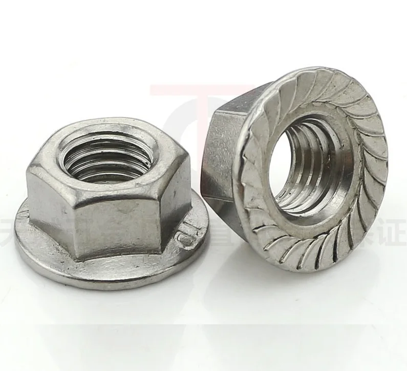 200Pcs/Lot M8 Stainless Steel 304 Whiz Lock Nut Nuts Flange Nutin