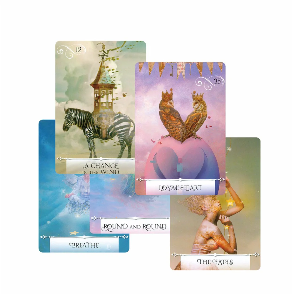 Познания oracle карты 52 карты, Руководство Английский таинственный Фортуна Таро карты игра для девочек