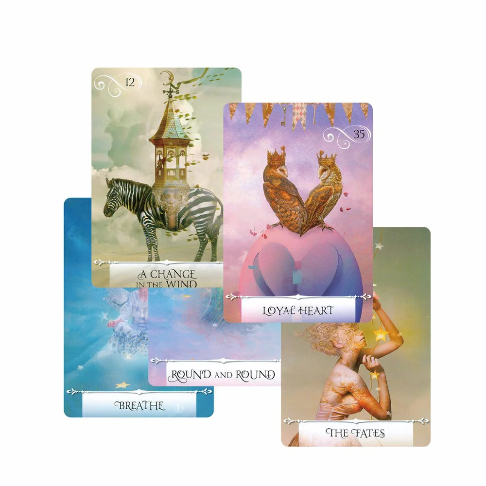 

2020 knowledge oracle cards 52 cards, guidance English mysterious fortune tarot cards game for girls