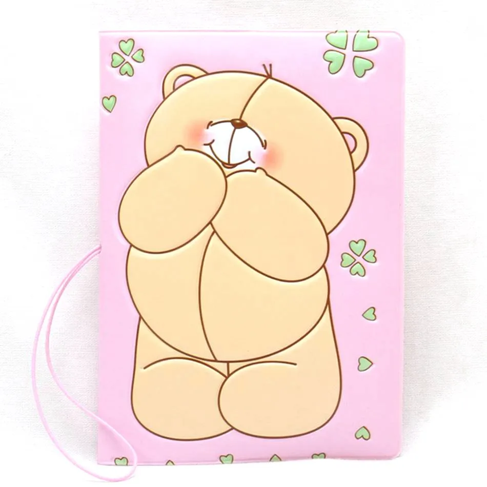 

Creative Bear Passport cover Protector id Business card Holders Travel Accessories Organizer Wallet Designer Porta Passaporte