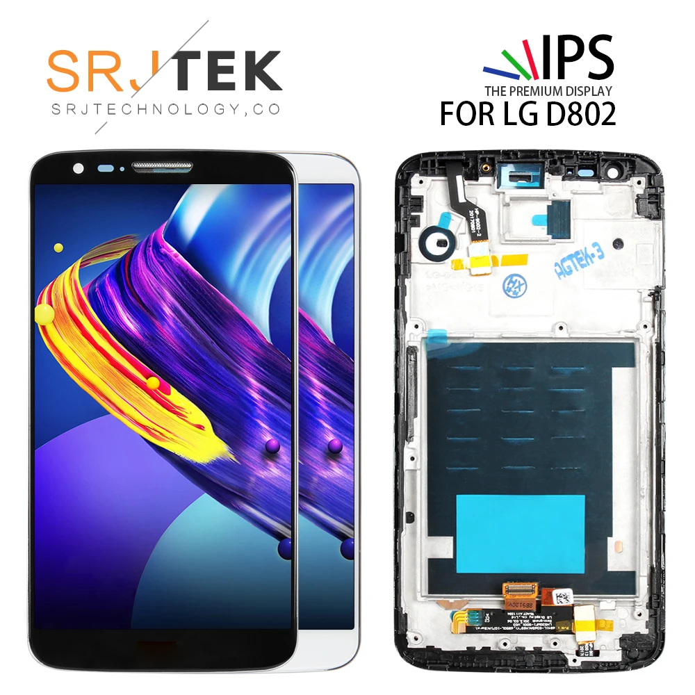 

Original 5.2 '' LCD for LG G2 D802 Display Touch Screen Digitizer Assembly Display for LG G2 D802 LCD D800 D801 D805 D803 VS980