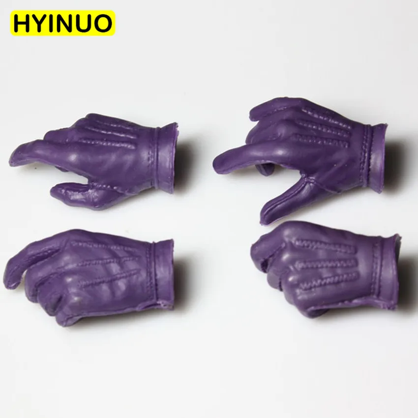 

1:6 Scale BetMan Joker Different Gesture Clown Purple Gloves Model Figure Fit For 12" Body Action Figures Doll Toys Accessories