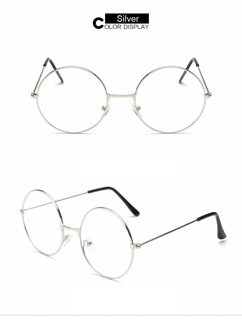 Круглые оправа для очков, солнцезащитные очки для женщин, винтажные металлические солнцезащитные очки, Женские оправы, оптические прозрачные