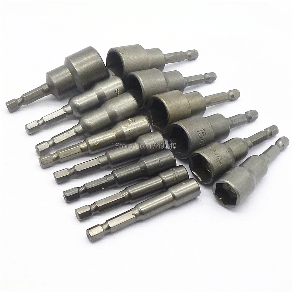 Набор насадок для дрели 14 шт. с шестигранным хвостовиком 1/4 дюйма|nut driver set|socket power