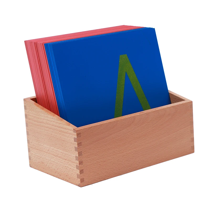  Baby Toy Montessori Sandpaper Letters Capital Case Print with Box Early Preschool Brinquedos Juguet