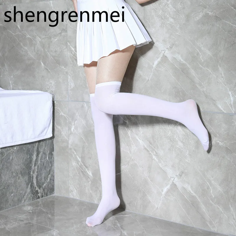 

shengrenmei 2019 Fashion Womens Girls Student School Stockings Thigh High Over Knee High Socks Girls Female Long Knee Hosiery