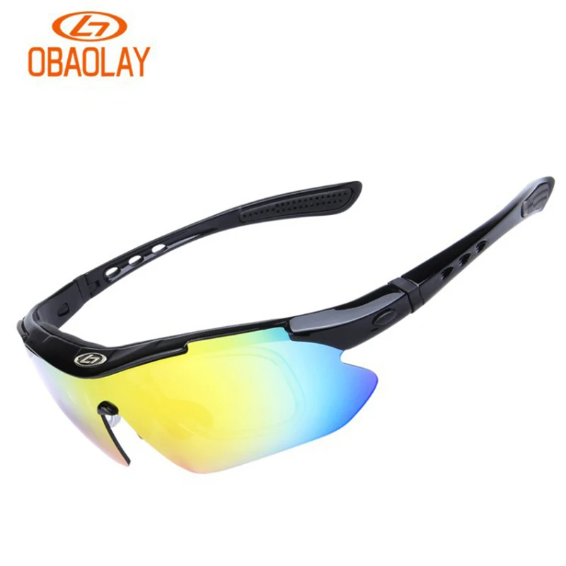 OBAOLAY Polarized Cycling Glasses Bike Eyewear Outdoor Sport Riding Bicycle Goggle Fishing Sunglasses 5 Lens Gafas de ciclismo