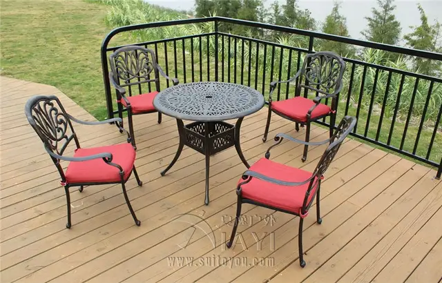 Online 5 Piece Cast Aluminum Patio Furniture Garden 5 Piece Cast Aluminum Patio Furniture Garden Outdoor Durable And Used For Years