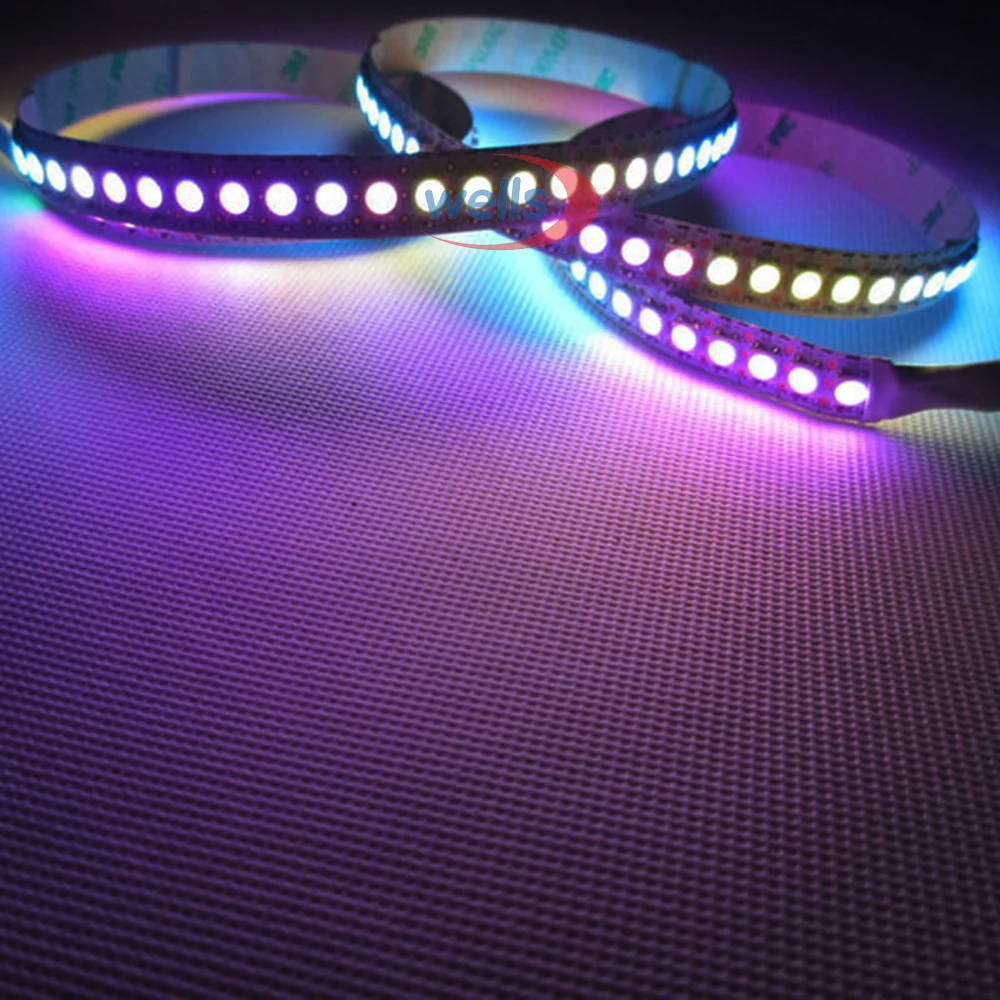 Светодиодная лента WS2812B Dream Color 1 м 144 пикселей 5050 RGB SMD WS2811 IC WS2812 фонари для вспышки