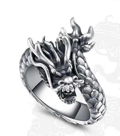 silver Mling модное кольцо из нержавеющей стали для мужчин Панк золото/серебро череп кольца для бойфренда Открытый регулируемый Anillos творчество ювелирные изделия - Цвет основного камня: silver