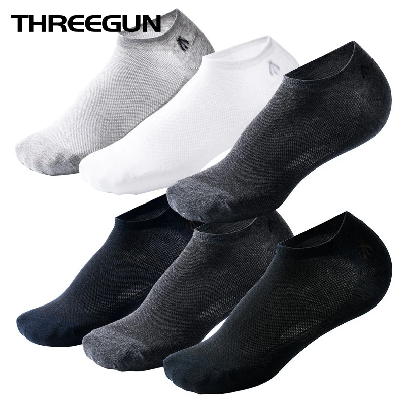 THREEGUN/2 пары, женские длинные хлопковые носки в полоску, спортивные гольфы, мягкие эластичные гольфы, дышащие удобные носки для ног