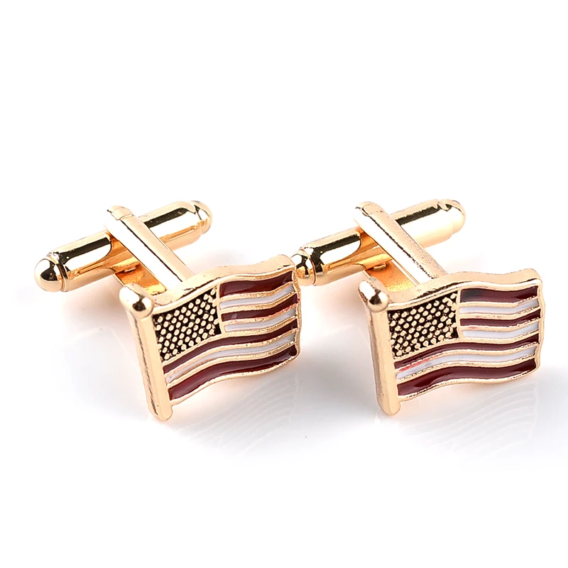 Мужские Запонки с эмалью рукава американский флаг для бизнеса|cuff links for men|cuff linksf