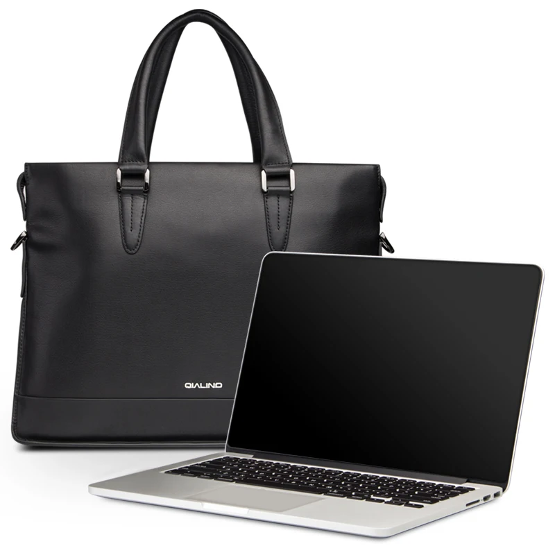 

100% Genuine Leather Computer Package For Apple Macbook Pro 13 MR9U2CH/A Soft Cowhide Portable and Slanting Multifunctional