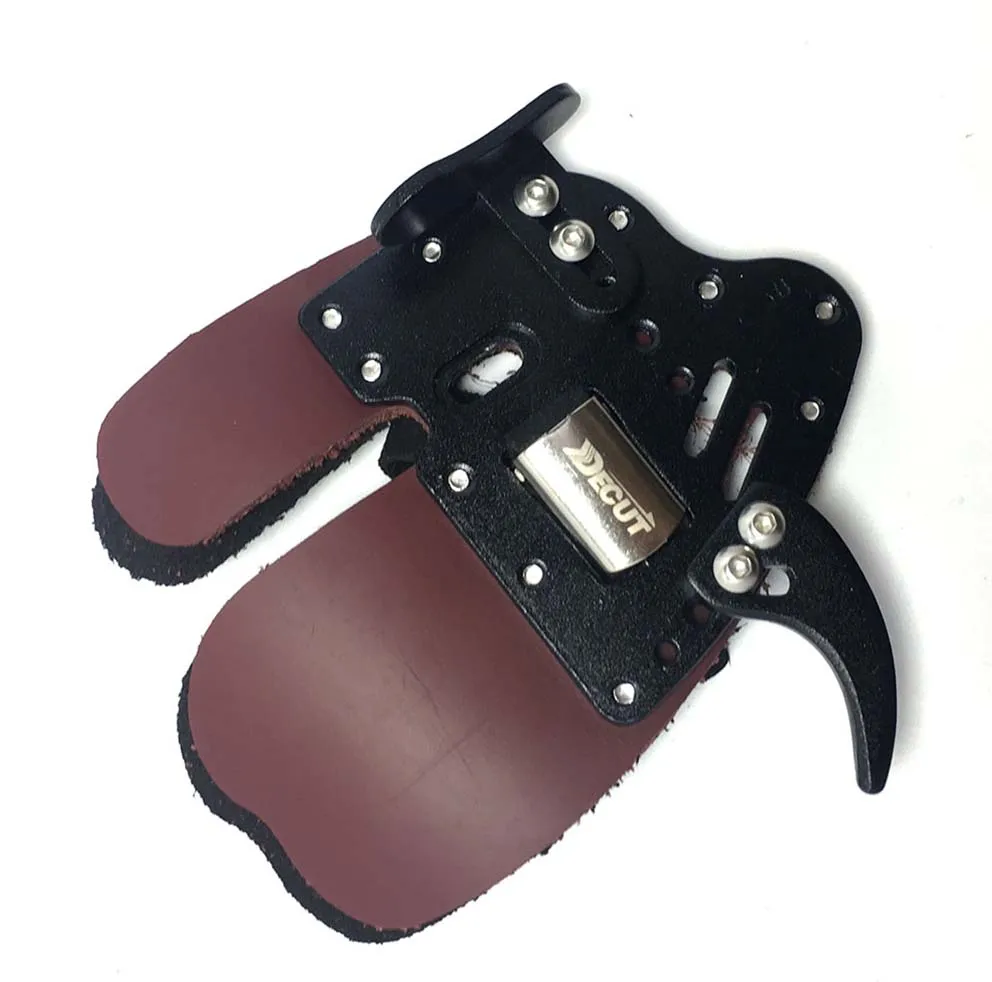 Günstig DECUT Bogenschießen Finger Tab HOCKII Links und Rechts Hand Bogenschießen Finger Schutz Schutz Pad Handschuh Tab für Bogen Finger Protector