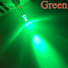100 шт. F3 3 мм круглый ультра яркий зеленый прозрачный СВЕТОДИОДНЫЙ светильник светодиод лампы 3,0~ 3,2 в 20 мА электронный компонент лампы Диоды