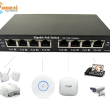 8-портовый гигабитный Ethernet-коммутатор Пассивный POE 1000 Мбит/с коммутатор питания через ethernet для UBNT/Mikrotik/802.3af или 24V 48V устройств