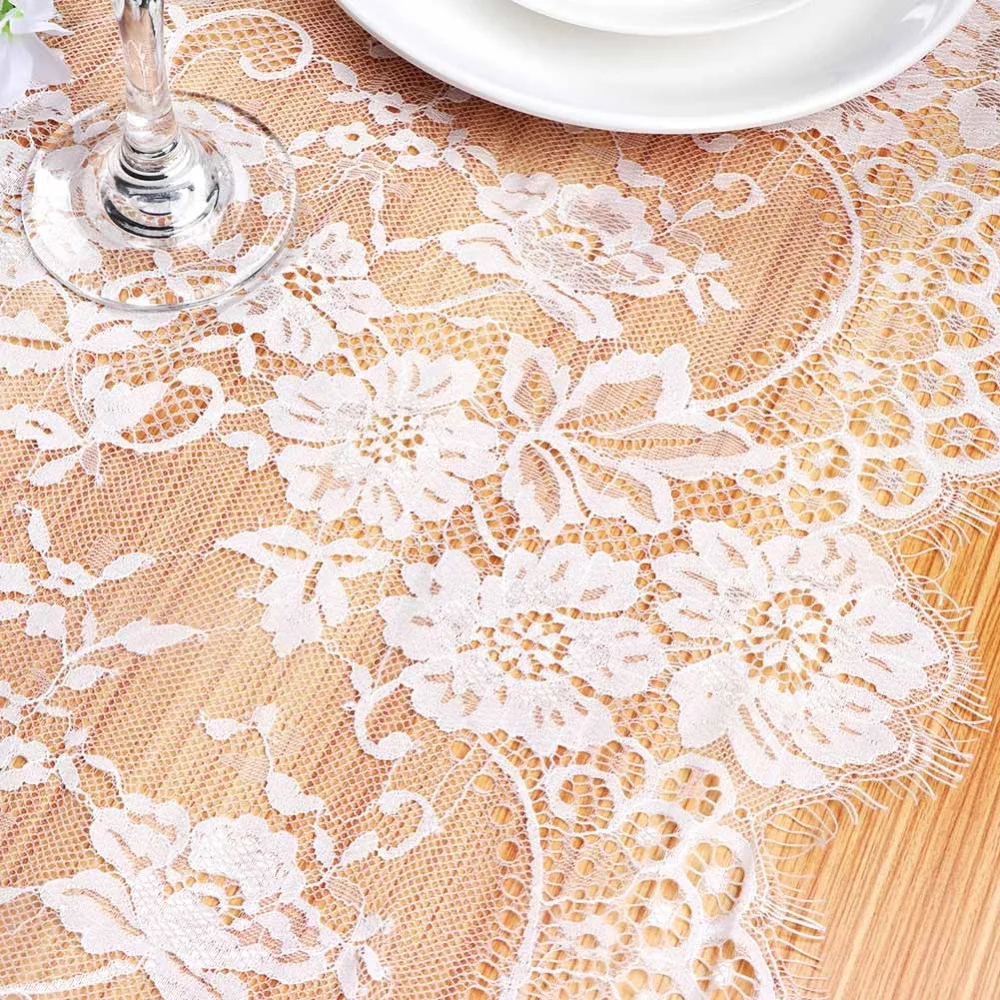 White Lace Table Runner