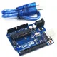 UNO R3 for Arduino (with LOGO) MEGA328P ATMEGA16U2 1PCS UNO R3 + 1PCS cables (1)_