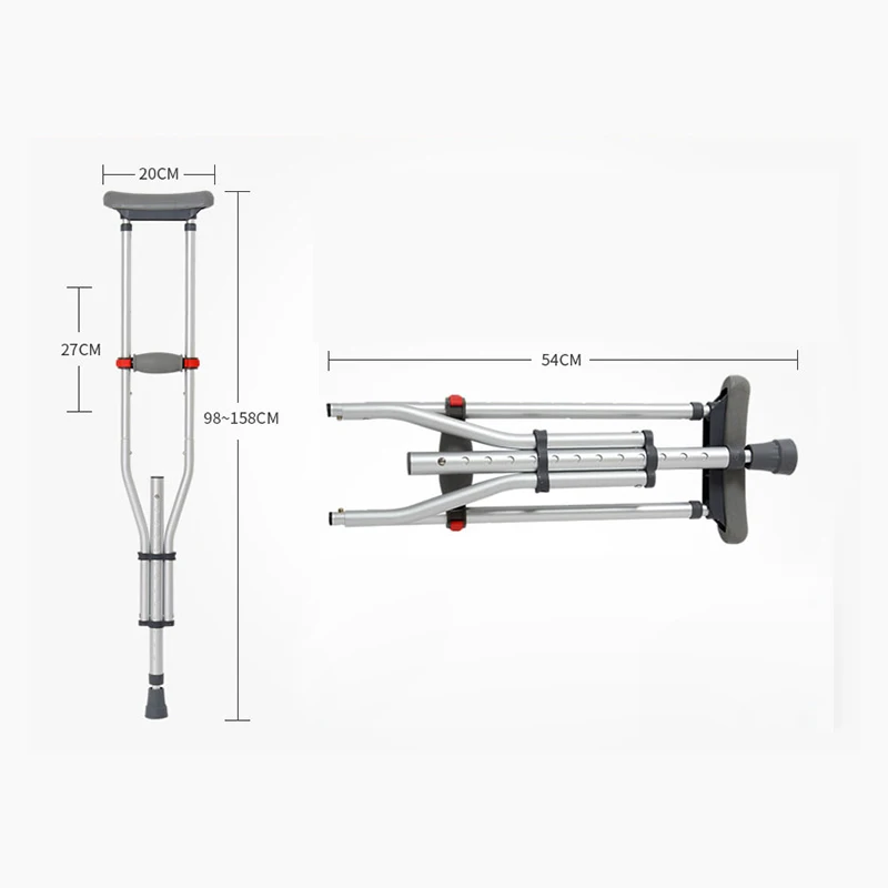 Медицинский Подмышечный костыль, регулируемый, для инвалидов, Медицинский костыль