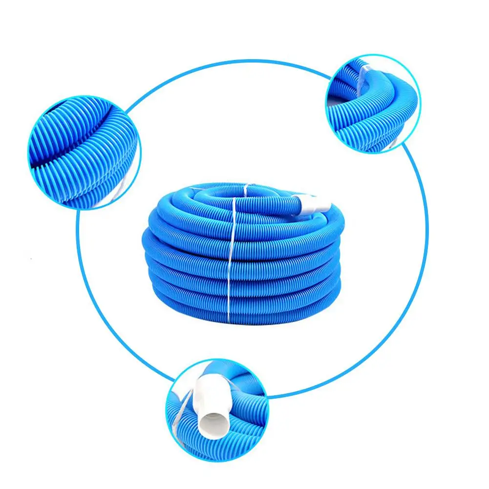 Вакуумный шланг для бассейна с поворотной манжетой 1,5 дюйма, двойной слой всасывающей трубы для бассейна, аксессуары для очистки
