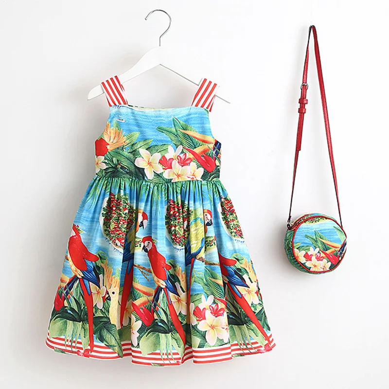 Baby Girls Dress Summer 2018 Brand Kids Clothes Toddler Dress with Bag Robe Enfant Christmas Dress Princess Children Clothing Baby Girls Dress Summer 2018 Brand Kids Clothes Toddler Dress with Bag Robe Enfant Christmas Dress Princess Children Clothing
