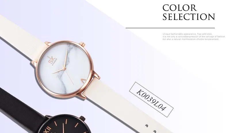 Montre Femme платье часы для женщин Shengke бренд модные женские часы для женщин тонкий кожаный ремешок часы для женщин Relogio Reloj SK