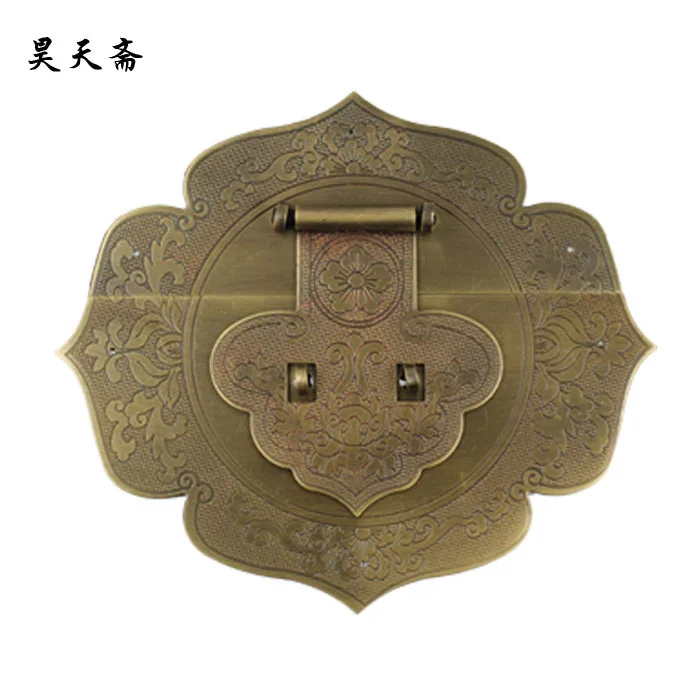 

[Haotian vegetarian Chinese antique Ming and Qing Zhang Muxiang] bronze copper fittings suitable 80-100CM box