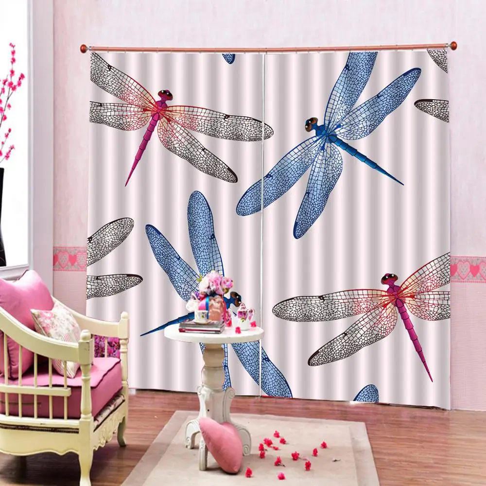 Curtain Luxury Blackout Window Living Room Dragonfly Window Curtain Living Room Dragonfly