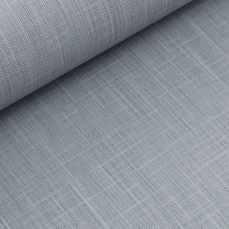 

Linen Effect Solid Color Wall Paper Cream Grey Plain Vinyl Wallpaper Gray Faux Textile Cloth Textured Hotel Wall Coverings Roll