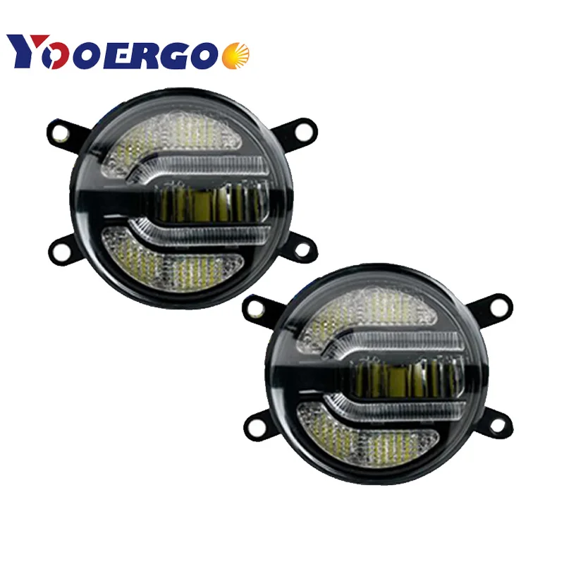 

1pair 3.5 inch Newest LED Fog Light Bulb Lamp Car Daytime Running Lights U Shape DRL For Honda Pilot Subaru Legacy Suzuki