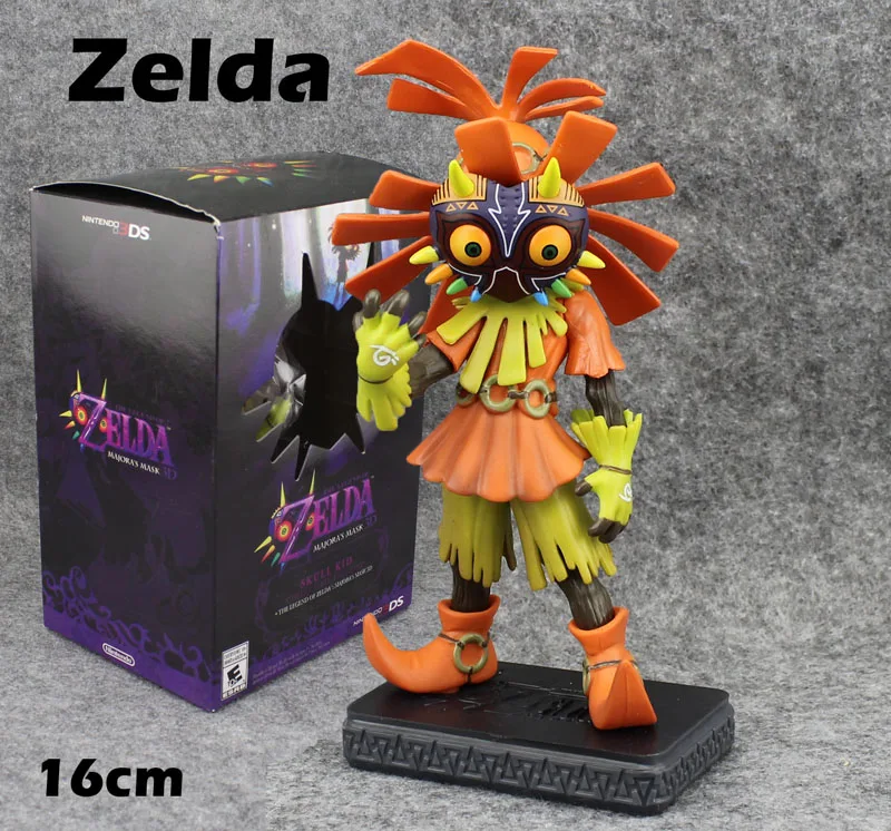 Free Shipping Cute 6" The Legend of Zelda Majora's Mask Link D Skull