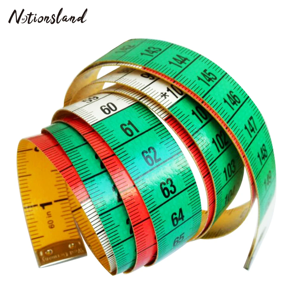 New Plastic Sewing Tailor Diet Measuring Soft Ruler Tape Measure 60"/150cm 