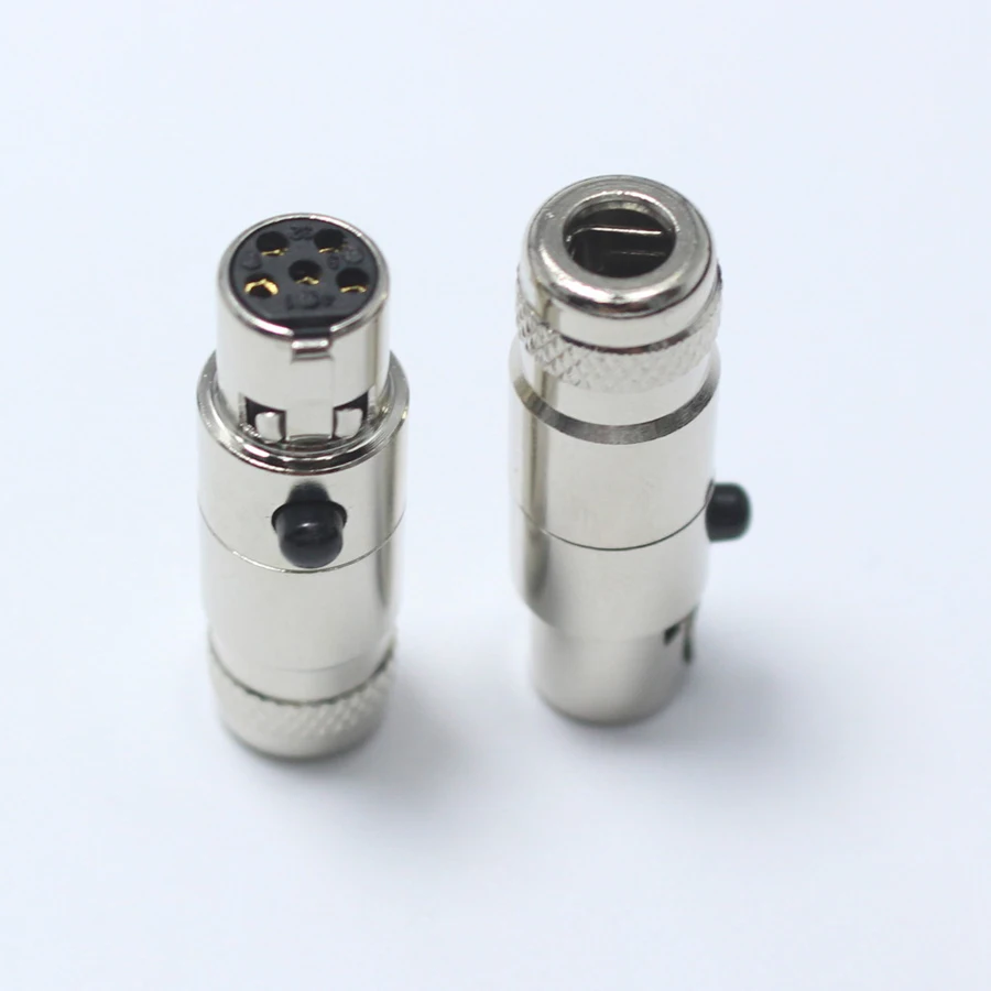 1 шт. Mini XLR 5 Pin Female jack маленький XLR 5 P Аудио разъем металлический микрофон разъем микрофонный адаптер для OD5mm кабель