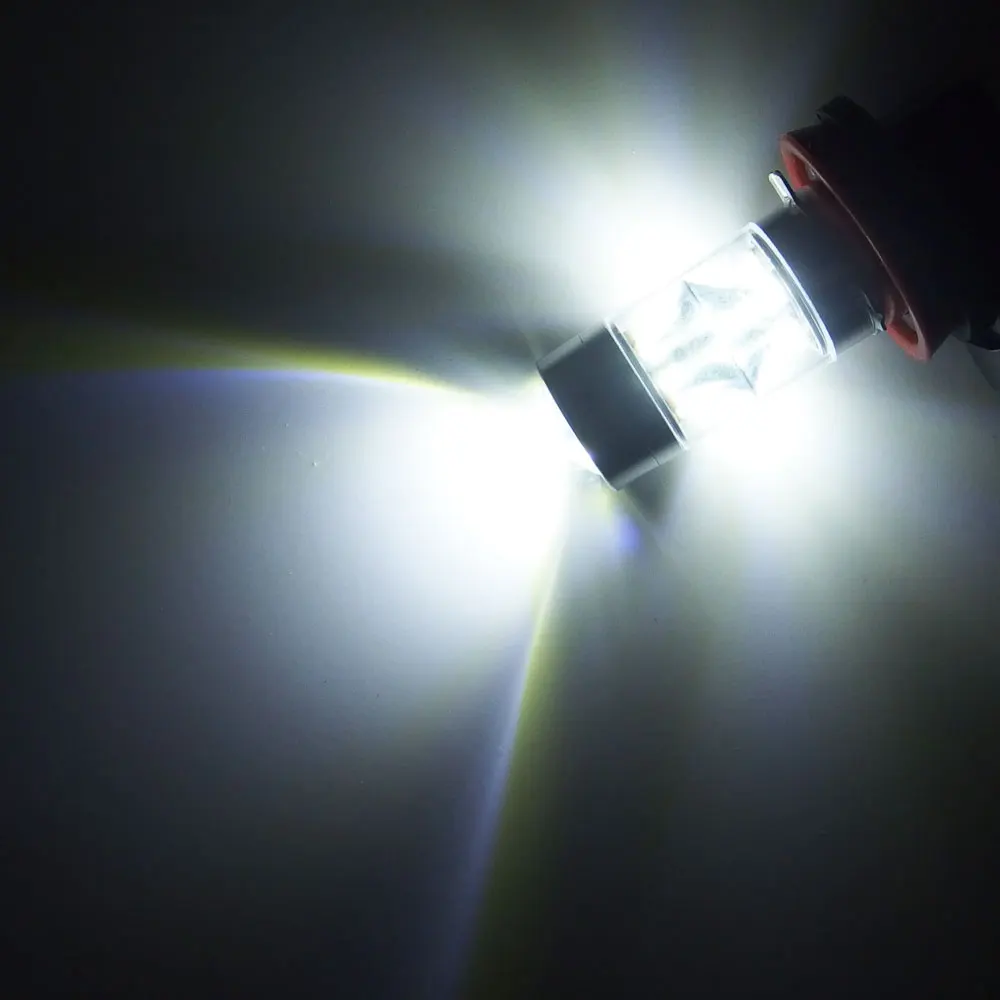 2x Высокая мощность H8 H11 9005 9006 HB3 HB4 H16 12 3030 SMD авто отражатель светодиодные