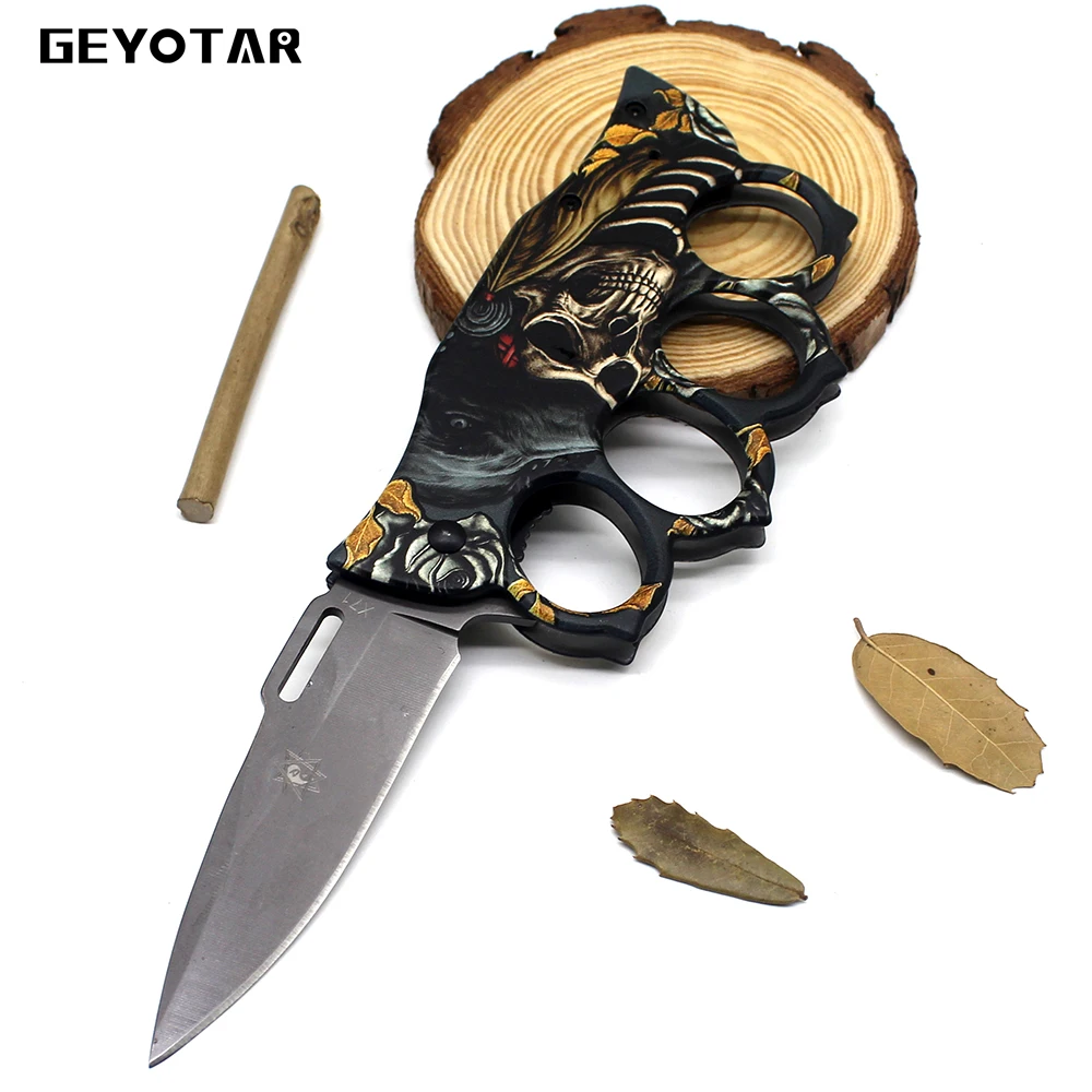 

Stainless Survival Knife Promotion Portable Key Edc Fold Camping Tactical Folding Pocket Ring Outdoor Tools Hunting Mini 2019