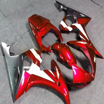 

Custom YZF-R6 03-05 motorcycle ABS Plastic Body kit for YZFR6 2003 2004 2005 Fairings+Screws+Color red