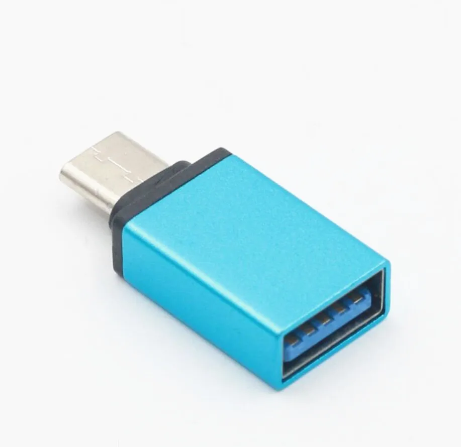 Металлический USB кабель адаптер C конвертер типа с функцией OTG на мобильный